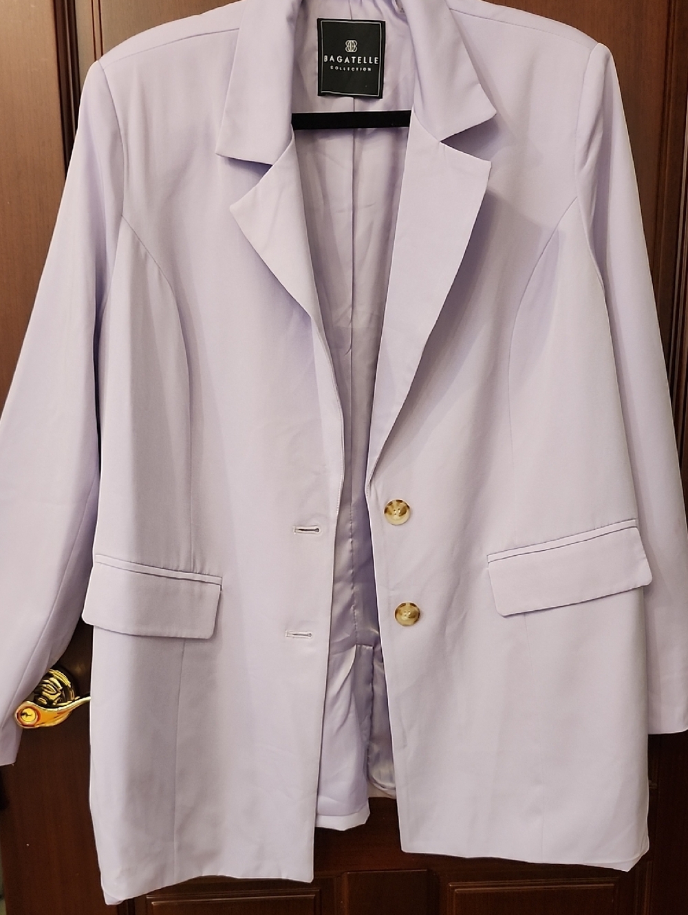 Bagatelle Lavender Women's Oversize Blazer